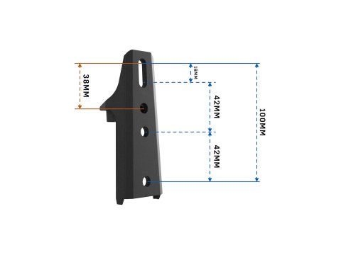 Support de auvent démontage rapide Stow It de Rhino Rack - pack de 2